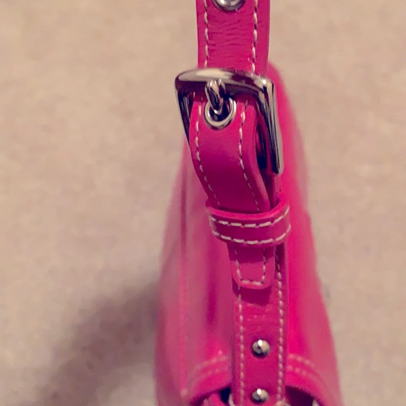 Coach Pink Patent Leather Turn Lock Penny Flap Bag - Picture 10 of 10